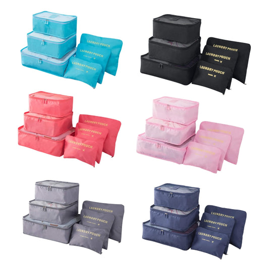 Set X 6 Organizadores de Maleta – Tu Equipaje Seguro
