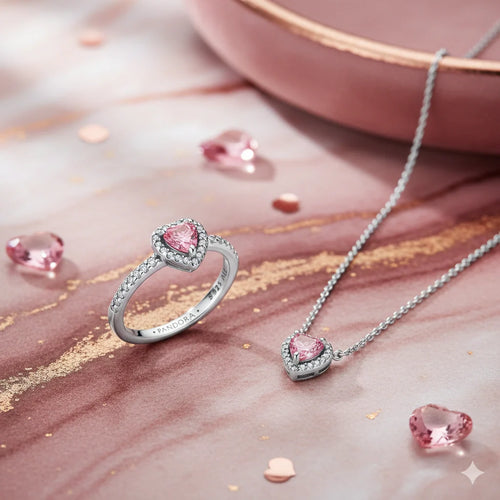 Set de promesa collar + anillo Ajustable💕 + Estuche Gratis